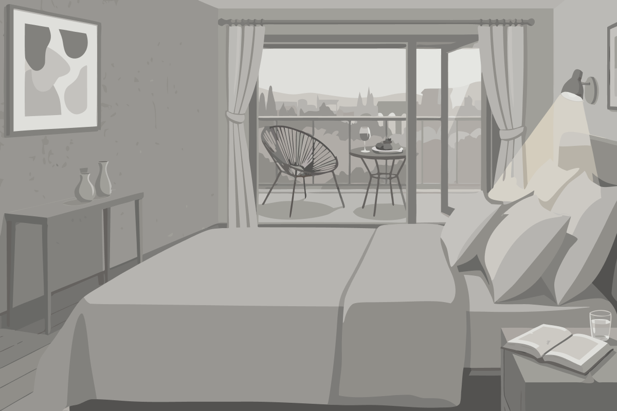 Luxe Appartement met 1 Slaapkamer en Sauna (2 Volwassenen + 2 Kinderen)